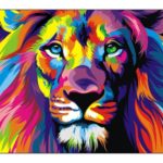 Lion painting